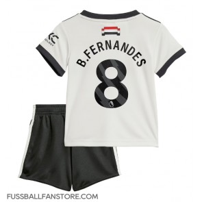 Manchester United Bruno Fernandes #8 Replik 3rd trikot Kinder 2024-25 Kurzarm (+ Kurze Hosen)